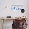 Stupell Industries Oval Lavender Blue Abstract 2 pc Wall Plaque Art Set Design by Melissa Wang